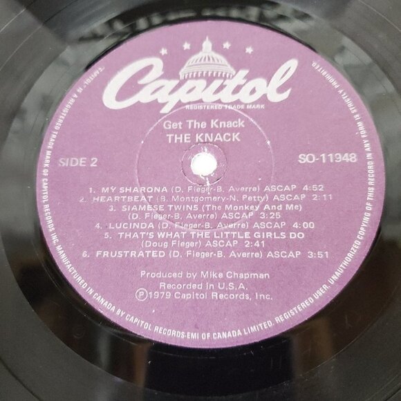 The Knack 1979 Vinyl Record Get The Knack - Picture 8 of 10